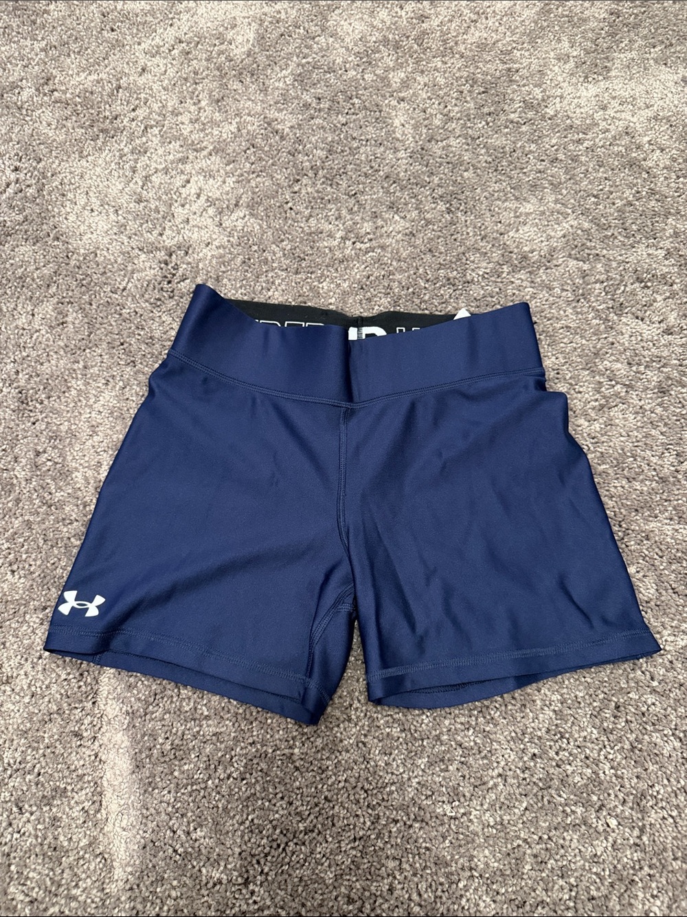 Under Armour Women's Navy Athletic Compression Shorts